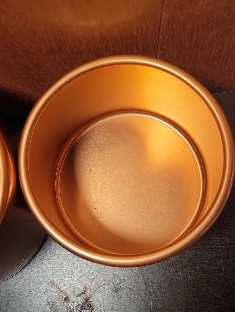 Vintage Mirro Copper Tone Metal Canister Set - 2 Pieces